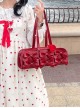Sweet Dreams Series Cute Sweet Lolita Japanese Style Bowknot PU Single Shoulder Baguette Bag