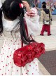 Sweet Dreams Series Cute Sweet Lolita Japanese Style Bowknot PU Single Shoulder Baguette Bag