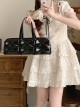 Sweet Dreams Series Cute Sweet Lolita Japanese Style Bowknot PU Single Shoulder Baguette Bag