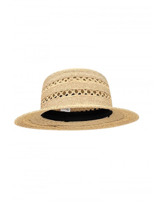 Raffia Handwoven Kawaii Fashion Women Summer Beach Vacation Sun Protection Flat Top Straw Hat