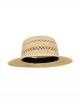 Raffia Handwoven Kawaii Fashion Women Summer Beach Vacation Sun Protection Flat Top Straw Hat