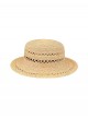 Raffia Handwoven Kawaii Fashion Women Summer Beach Vacation Sun Protection Flat Top Straw Hat