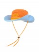Japanese Retro Workwear Color Block Large Brimmed Kawaii Fashion Universal Summer Hiking Sun Protection Fisherman Hat