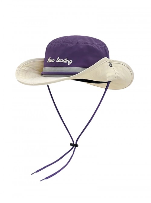 Japanese Retro Workwear Color Block Large Brimmed Kawaii Fashion Universal Summer Hiking Sun Protection Fisherman Hat
