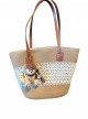 French Country Style Kawaii Fashion Beach Vacation Straw Woven Large Capacity Basket Tote Bag