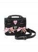 Sweet Cool Color Block Jirai Onna JK Bowknot Kawaii Fashion Crossbody Shoulder Messenger Cambridge Bag