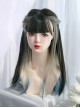 Doris Series Sweet Lolita Harajuku Soft Sister Daily Cute JK Ears Dyed Ombre Long Straight Wig