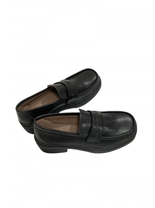 Japanese Mid Heel British Style School Lolita Vintage Basic JK Uniform Oxford Shoes