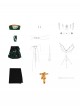 Game Where Winds Meet Halloween Cosplay Drunk Flower Shade Sect Women Costume Set