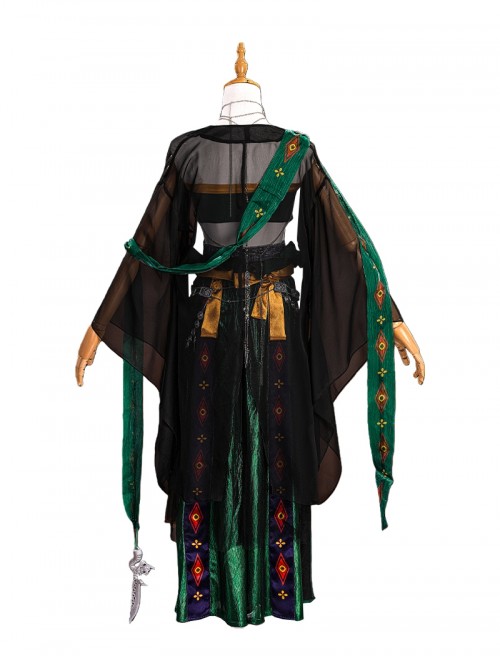 Game Where Winds Meet Halloween Cosplay Drunk Flower Shade Sect Women Costume Set