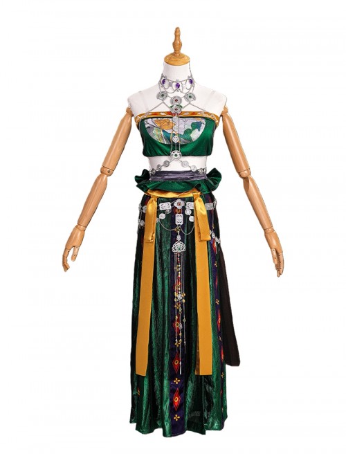 Game Where Winds Meet Halloween Cosplay Drunk Flower Shade Sect Women Costume Set