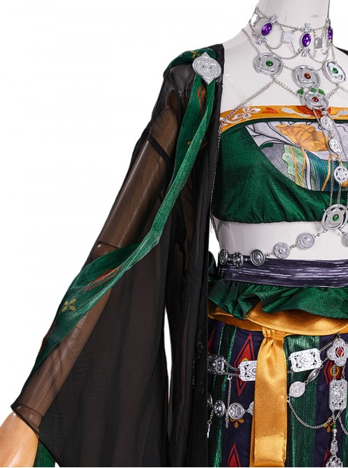 Game Where Winds Meet Halloween Cosplay Drunk Flower Shade Sect Women Costume Set