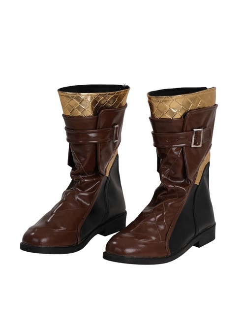Game Marvel Rivals Halloween Cosplay Iron Fist Accessories Brown Boots