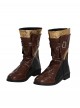 Game Marvel Rivals Halloween Cosplay Iron Fist Accessories Brown Boots