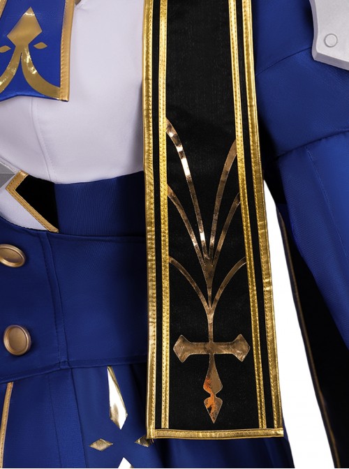 Honkai Star Rail Halloween Cosplay X Fate Stay Night Unlimited Blade Works Collaboration Saber Costume Set Without Shoes