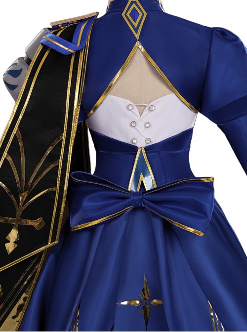 Honkai Star Rail Halloween Cosplay X Fate Stay Night Unlimited Blade Works Collaboration Saber Costume Set Without Shoes