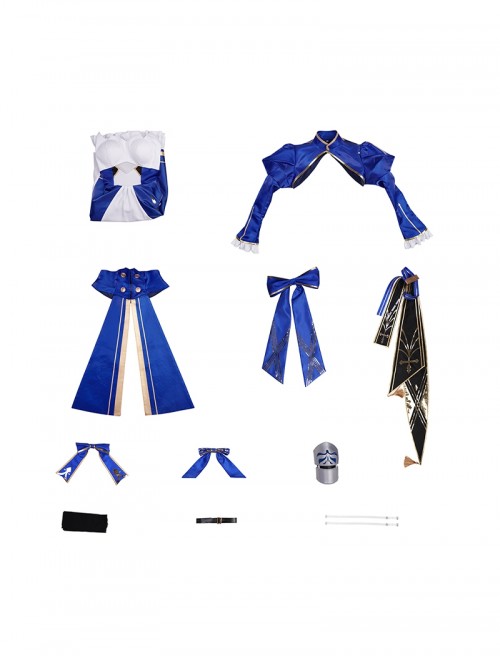 Honkai Star Rail Halloween Cosplay X Fate Stay Night Unlimited Blade Works Collaboration Saber Costume Set Without Shoes