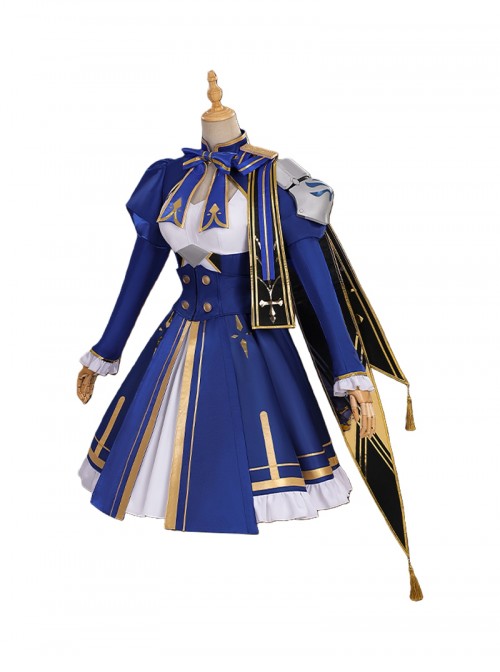 Honkai Star Rail Halloween Cosplay X Fate Stay Night Unlimited Blade Works Collaboration Saber Costume Set Without Shoes