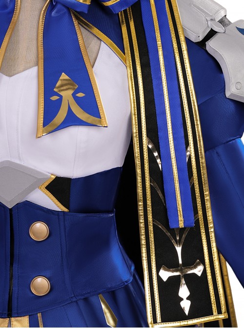 Honkai Star Rail Halloween Cosplay X Fate Stay Night Unlimited Blade Works Collaboration Saber Costume Set Without Shoes