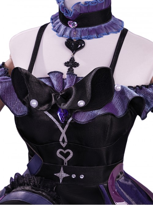 Honor Of Kings Halloween Cosplay X Sanrio Characters Collaboration Kuromi Heart Angela Costume Set