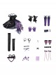 Honor Of Kings Halloween Cosplay X Sanrio Characters Collaboration Kuromi Heart Angela Costume Set