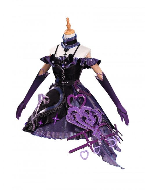 Honor Of Kings Halloween Cosplay X Sanrio Characters Collaboration Kuromi Heart Angela Costume Set