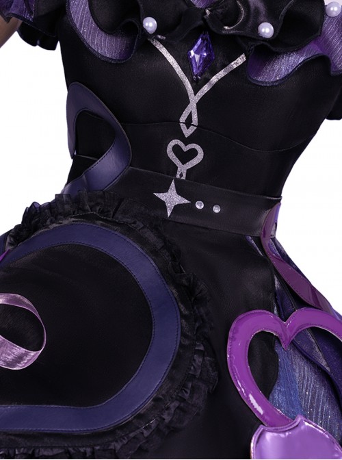 Honor Of Kings Halloween Cosplay X Sanrio Characters Collaboration Kuromi Heart Angela Costume Set