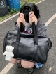 School Sakura Girl Kawaii Fashion British Style Student Commute Cute Versatile PU Uniform Bag