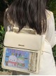 College Versatile Retro Kawaii Fashion Japanese Quadratic Element Shoulder Crossbody Backpack Envelope Itabag