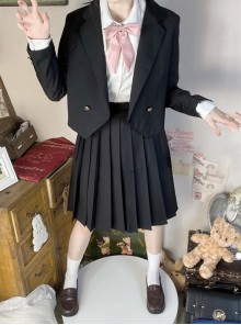 Japanese Girl Kawaii Fashion 60cm College Style Daily Versatile JK Uniform Pleated Skirt