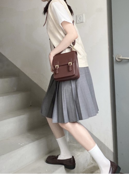 Japanese Girl Kawaii Fashion 60cm College Style Daily Versatile JK Uniform Pleated Skirt