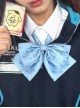 Kawaii Fashion School Girl Style JK Uniform Dainty Plum Blossom Polka Dot Jacquard Bowknot Tie