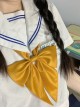 Japanese Style Matte Kawaii Fashion School Girl Sailor Uniform Goldfish Pointed Tail Bowknot Tie