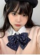 Rabbit Ear Peach Blossom Print Kawaii Fashion Japanese Sweet Bowknot Campus Uniform Bowknot Tie