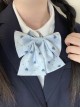 Cute Polka Dot Heart Print Kawaii Fashion Soft Girl Student Uniform Sweet Bowknot Tie