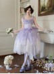 Foam Sea Series Classic Lolita Elegant Rose Fishbone Waist Dress Tulle skirt Necklace Headband Set