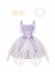 Foam Sea Series Classic Lolita Elegant Rose Fishbone Waist Dress Tulle skirt Necklace Headband Set