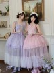 Foam Sea Series Classic Lolita Elegant Rose Fishbone Waist Dress Tulle skirt Necklace Headband Set