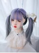 Harajuku Soft Girl Y2K Sweet Lolita Cool Elegant Purple Gray Ombre Long Straight Wig