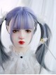 Harajuku Soft Girl Y2K Sweet Lolita Cool Elegant Purple Gray Ombre Long Straight Wig
