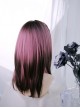 Raspberry Series Sweet Lolita Harajuku Y2K Pink Brown Ombre Long Straight Wig