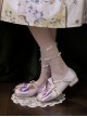 Satin Sugar Series Sweet Lolita Elegant Satin Bowknot PU Low Heel Round Toe Mary Jane Shoes