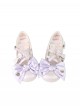 Satin Sugar Series Sweet Lolita Elegant Satin Bowknot PU Low Heel Round Toe Mary Jane Shoes