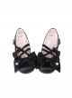 Satin Sugar Series Sweet Lolita Elegant Satin Bowknot PU Low Heel Round Toe Mary Jane Shoes
