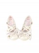 Satin Sugar Series Sweet Lolita Elegant Satin Bowknot PU Low Heel Round Toe Mary Jane Shoes