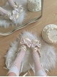 Satin Sugar Series Sweet Lolita Elegant Satin Bowknot PU Low Heel Round Toe Mary Jane Shoes