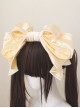 Antique Doll Series Sweet Lolita Gorgeous Velvet Satin Cake 3D Bowknot Headband