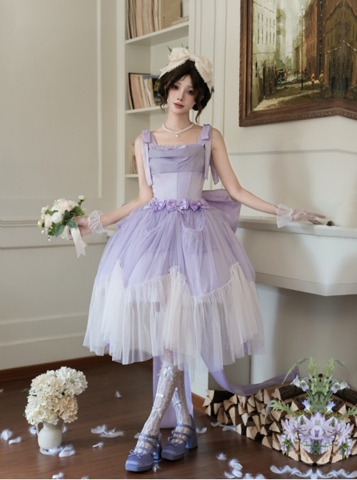 Foam Sea Series Classic Lolita Sweet Elegant Removable Bowknot Back Waist Decoration