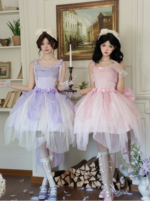 Foam Sea Series Classic Lolita Sweet Elegant Removable Bowknot Back Waist Decoration
