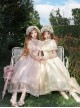 Morning Mist Manor Series Classic Lolita Sweet Elegant Edwardian Collar Ruffle Short Sleeve Tulle Lace Long Dress